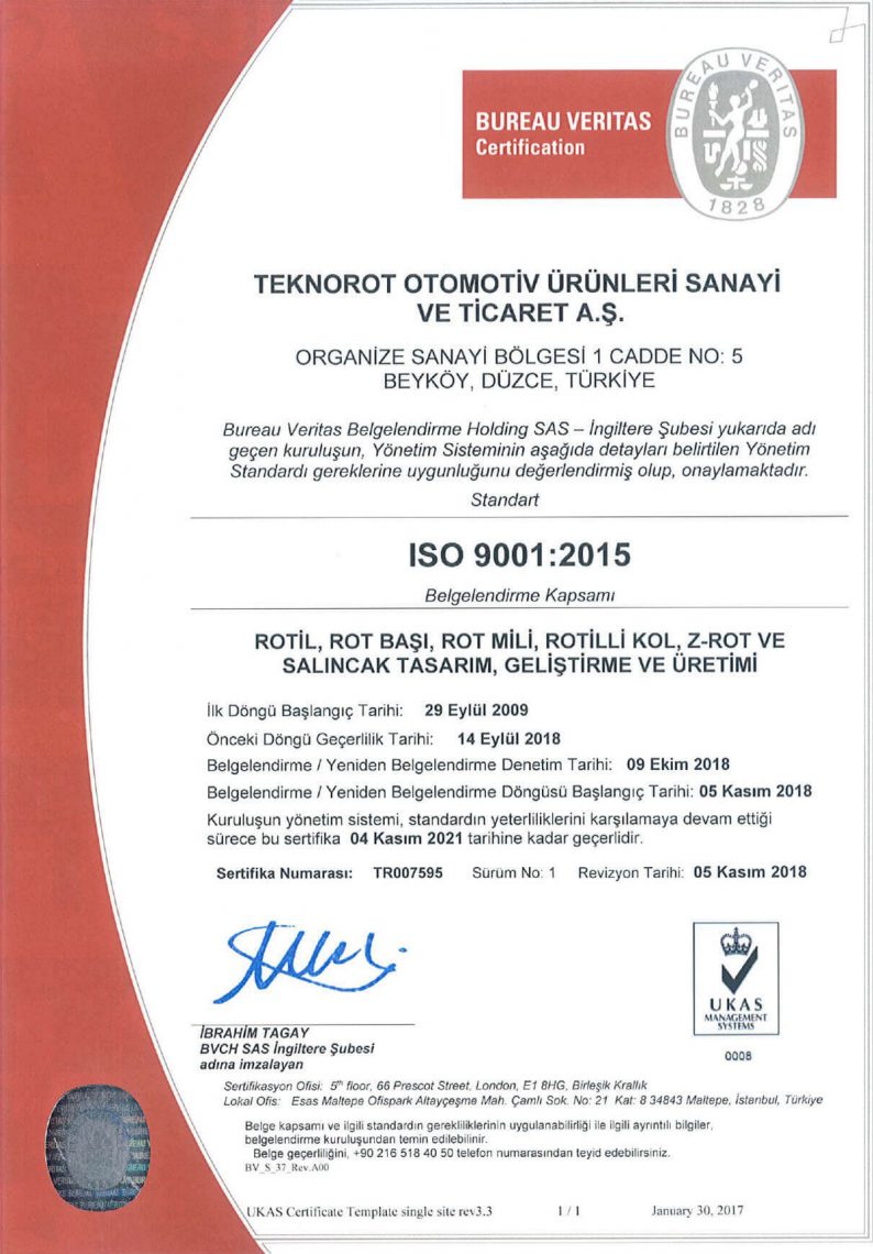 Certifications | Teknorot