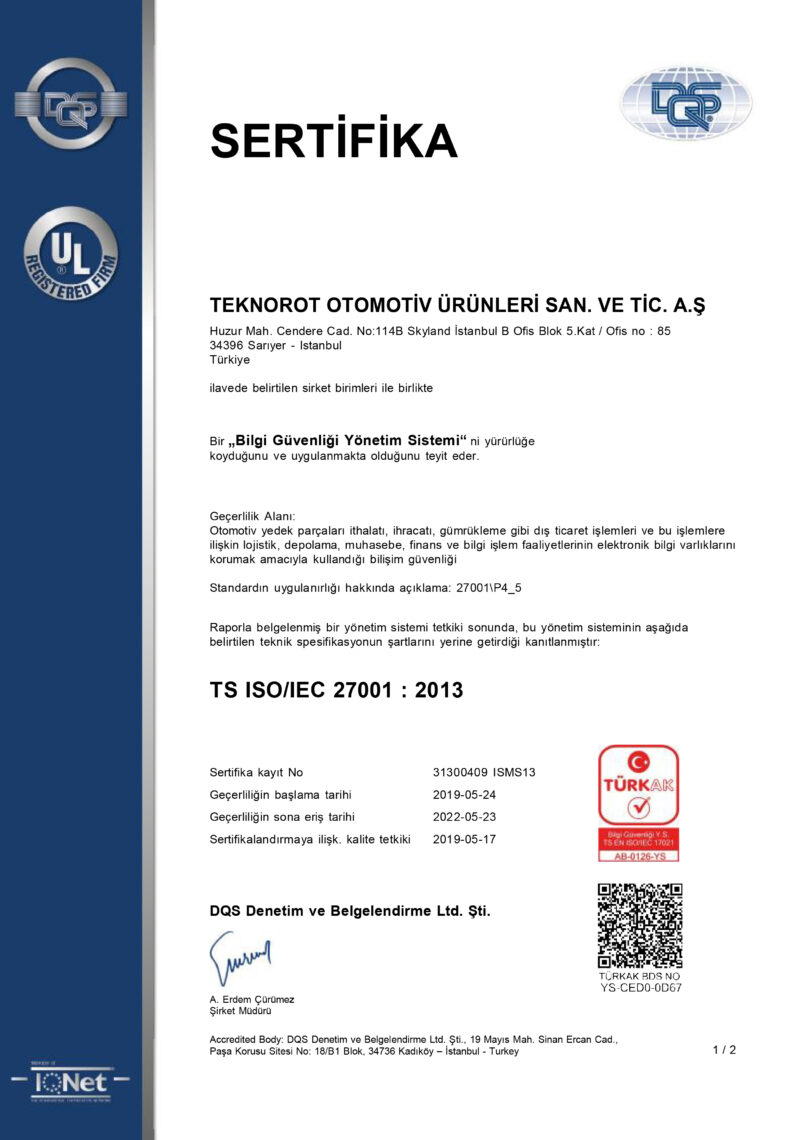 ISO / IEC 27001